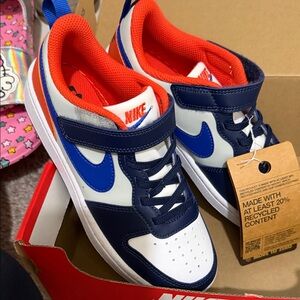 Nike Kids' Navy and White Sneakers